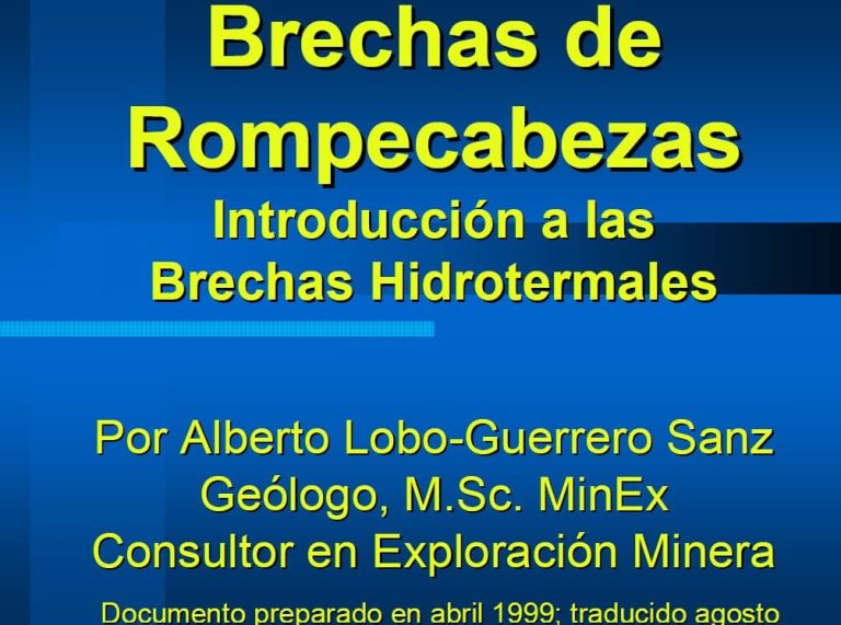 Brechas Hidrotermales y Brechas de Rompecabezas