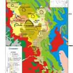 Mapa geológico de las principales franjas metalogenéticas del Grupo Calipuy.