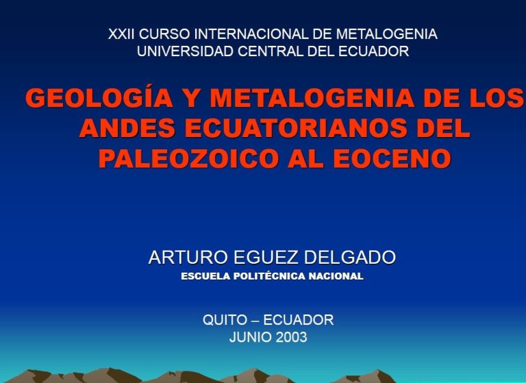 Mapa que muestra las zonas geomorfológicas de los Andes Ecuatorianos, incluyendo la Cordillera Occidental, la Cordillera Real y la Zona Subandina.