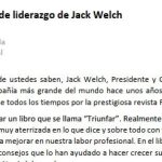 Jack Welch, ex CEO de General Electric, hablando en un evento empresarial, transmitiendo su visión de liderazgo.