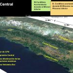 Mapa geológico simplificado de los Andes Centrales, mostrando la ubicación de los principales pórfidos cupríferos.