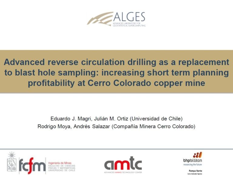 Comparación de la rentabilidad obtenida con diferentes métodos de muestreo y estimación de leyes en la mina de cobre Cerro Colorado.