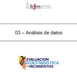 Representación gráfica de diferentes distribuciones espaciales de valores en un yacimiento.