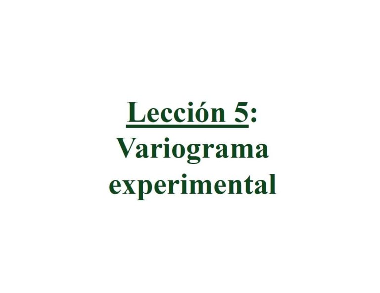 Representación gráfica del variograma experimental.