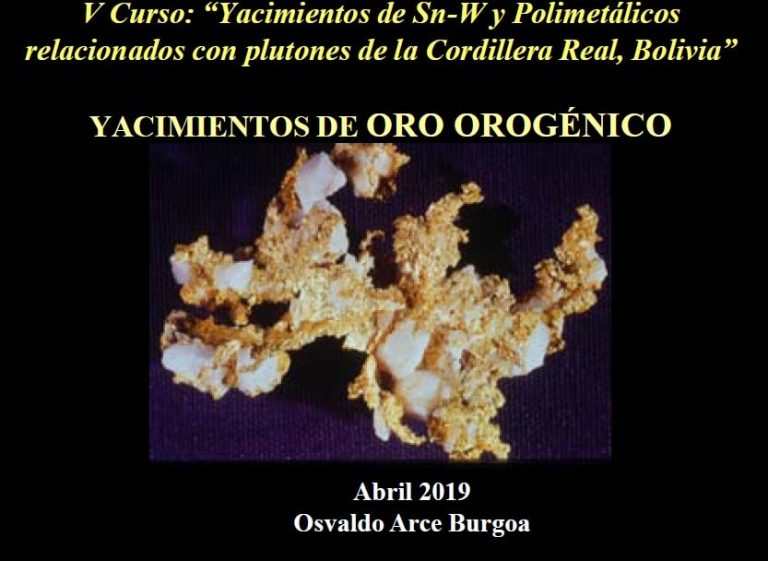 Mapa geológico-metalogenético del sureste de Oruro, Bolivia, mostrando la ubicación del yacimiento de oro orogénico Achachucani.