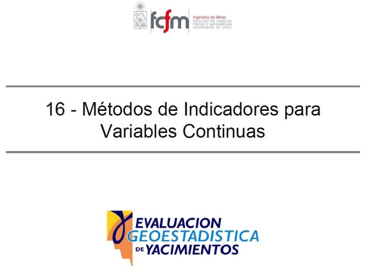 Representación gráfica de la estimación de recursos minerales utilizando Kriging de Indicadores, mostrando la distribución espacial de la probabilidad de exceder un valor de corte.