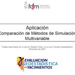 Comparación de las distribuciones bivariables de las leyes de metales simuladas utilizando la transformación convencional y la transformación condicional por etapas.