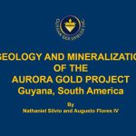 Modelo 3D que muestra la geología del Proyecto Aurífero Aurora en Guyana.