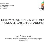 Organigrama de INGEMMET, mostrando las diferentes direcciones y áreas de trabajo.