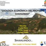 Mapa geológico del Proyecto Shahuindo.