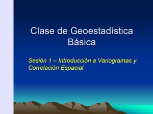Mapa de contornos del variograma experimental que muestra la variación espacial de la correlación en función de la distancia y la dirección.