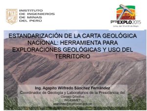 Diagrama que ilustra la estructura estandarizada de las etiquetas para la nomenclatura de unidades geológicas en la Carta Geológica Nacional del Perú.