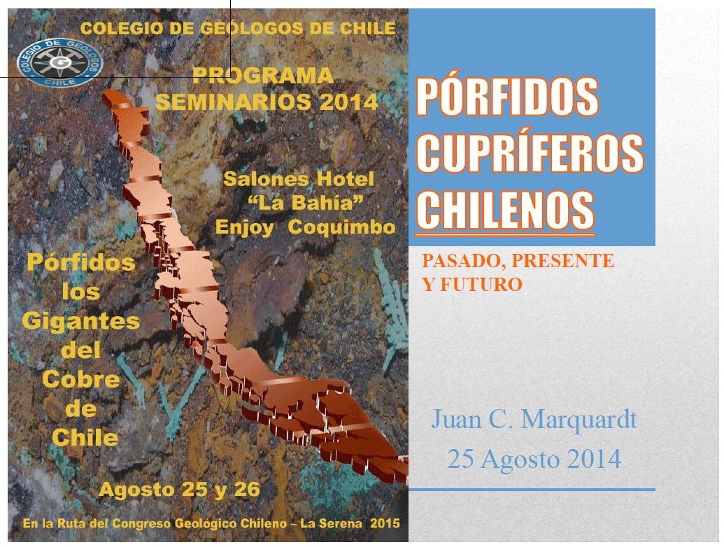 Diagrama esquemático de un yacimiento tipo pórfido cuprífero, mostrando las zonas de alteración, la mineralización y las estructuras geológicas asociadas.