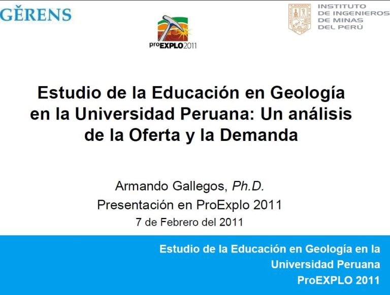 Diagrama que muestra la metodología utilizada para el estudio de la educación en geología en Perú.