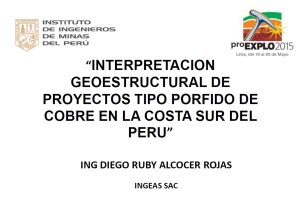 Vista panorámica del Proyecto El Vago, mostrando afloramientos rocosos y una anomalía de color en el terreno desértico de la costa sur peruana.