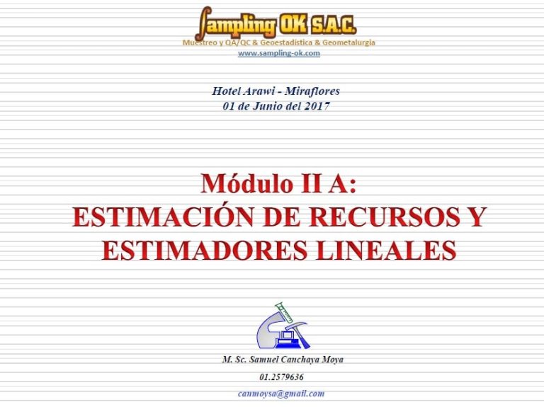 Método de Polígonos optimizado con Variografía para la estimación de recursos mineros.