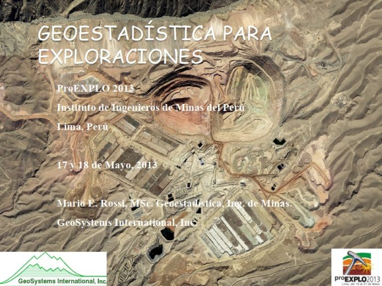 Ejemplo de Clasificación de Recursos Minerales en la Industria Minera.