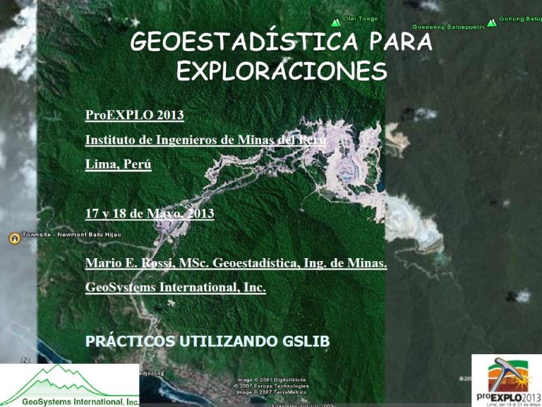 Estructura de un Archivo de Datos para Análisis Geoestadístico con GSLib.