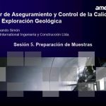 Diagrama de flujo del proceso de preparación de muestras para análisis químico en la exploración geológica.