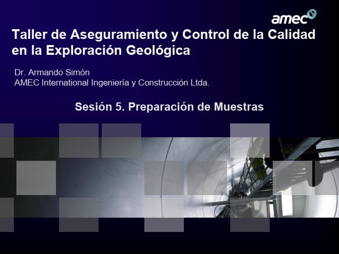 Diagrama de flujo del proceso de preparación de muestras para análisis químico en la exploración geológica.