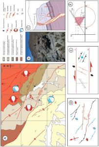 Mapa geológico y estructural del Sistema de Fallas Nasca al oeste de Puquio.