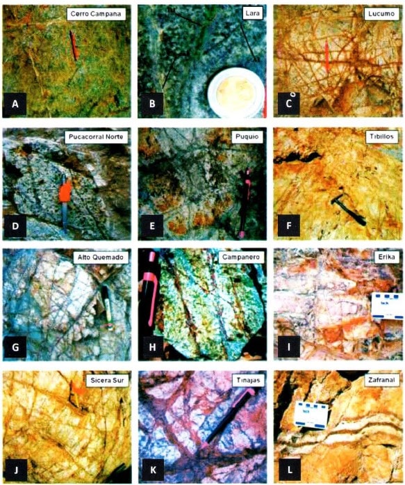 Mapa del sur del Perú mostrando la ubicación de la franja cretácea de pórfidos de cobre-molibdeno-oro, con la Subfranja Puquio al norte y la Subfranja Zafranal al sur.