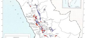 Mapa Geológico del Perú con zonas de interés minero y provincias metalogénicas.
