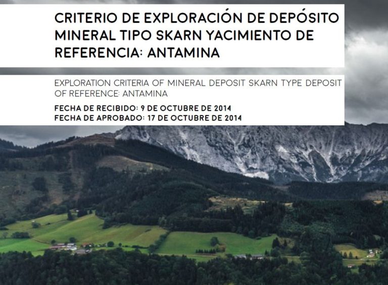 Mapa Estructural del depósito de Antamina, Perú.