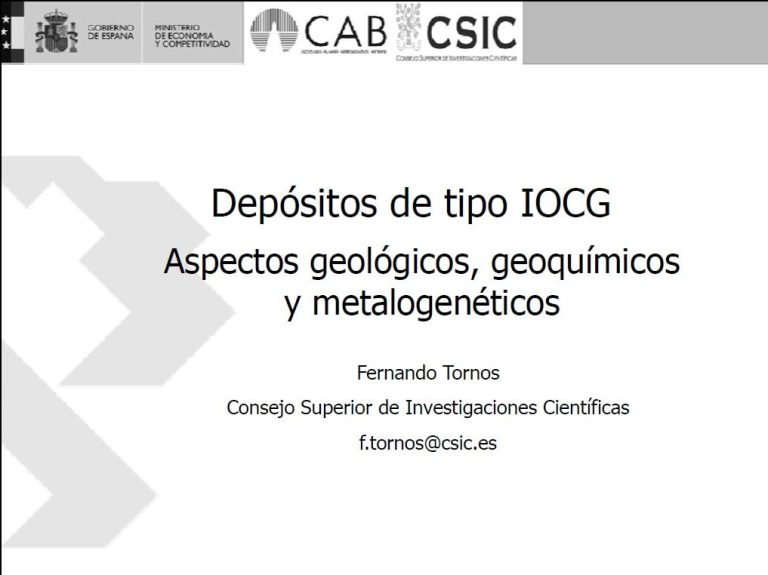 Mapa geológico que muestra la distribución de los depósitos IOCG en América del Sur, destacando los depósitos en Chile y Perú.