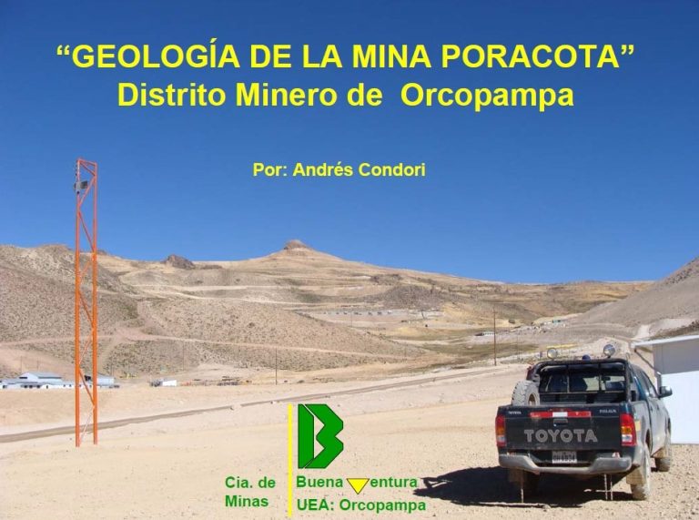 Vista panorámica de la mina Poracota en el distrito minero de Orcopampa, Arequipa, Perú.