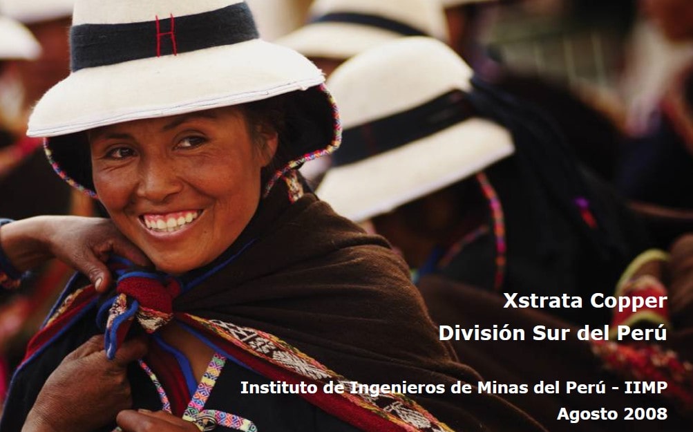 Logotipo de Xstrata Copper, División Sur del Perú.