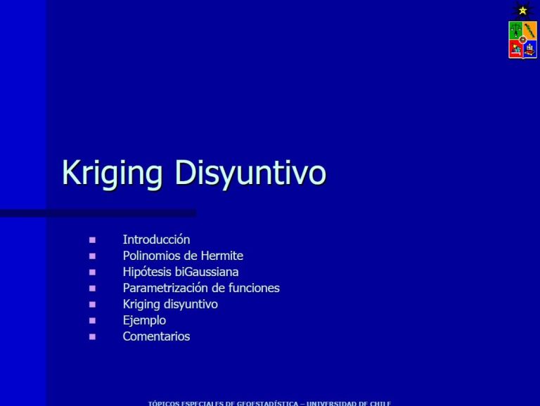 Gráfico que muestra la estimación por Kriging Disyuntivo comparada con Kriging Simple, destacando la precisión en la estimación de recursos.