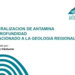 Modelo de Estimación de Cobre 2009 en Antamina, mostrando la distribución de leyes de cobre (%) en profundidad.