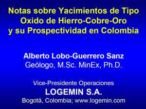 Imagen de un mapa geológico que muestra la distribución de depósitos IOCG en la Cordillera de la Costa de Chile y Perú, con detalles de intrusiones de albitita y zonas de alteración hidrotermal.