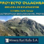 Mapa de la distribución de los cuerpos mineralizados por niveles en el Proyecto Ollachea.