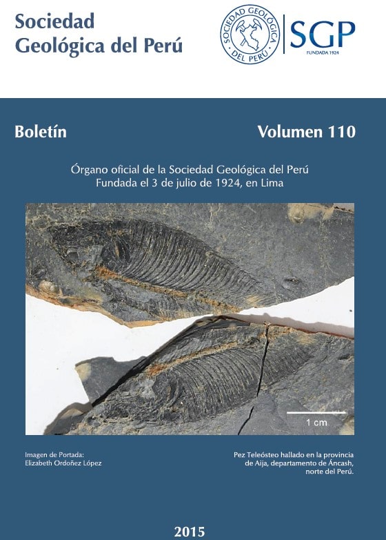 Sociedad geologica del Perú – Boletín – Volumen 110