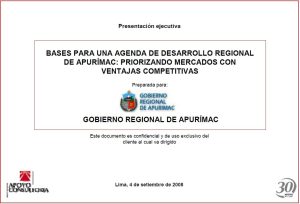 Mapa de Apurímac destacando las oportunidades de inversión en sectores clave.