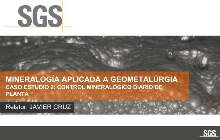 Gráficos de control mineralógico diario mostrando tendencias de minerales clave en el proceso de flotación.