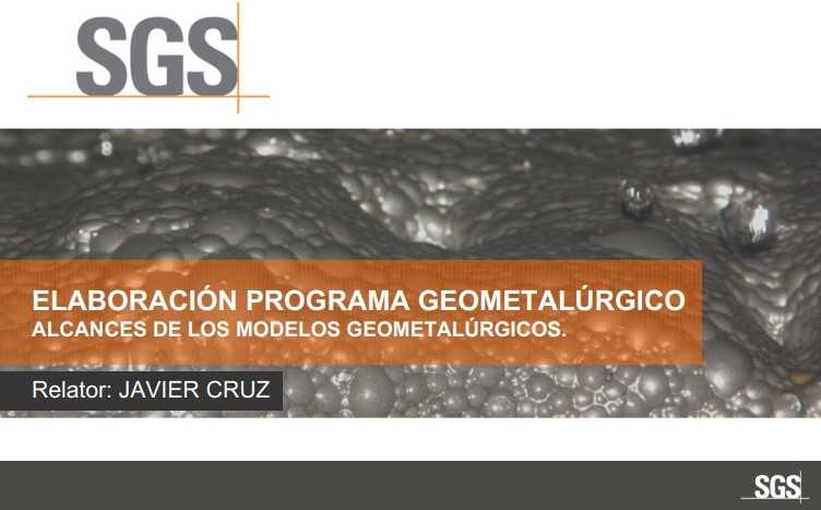 Diagramas del ciclo geometalúrgico y sus componentes clave.