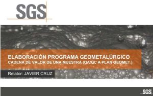 Diagrama de la cadena de valor QA/QC para programas geometalúrgicos.