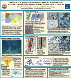 Comparación de roca huésped metadacita no alterada y esquisto de antofilita-magnetita-clorita alterado de Eisenbrey.