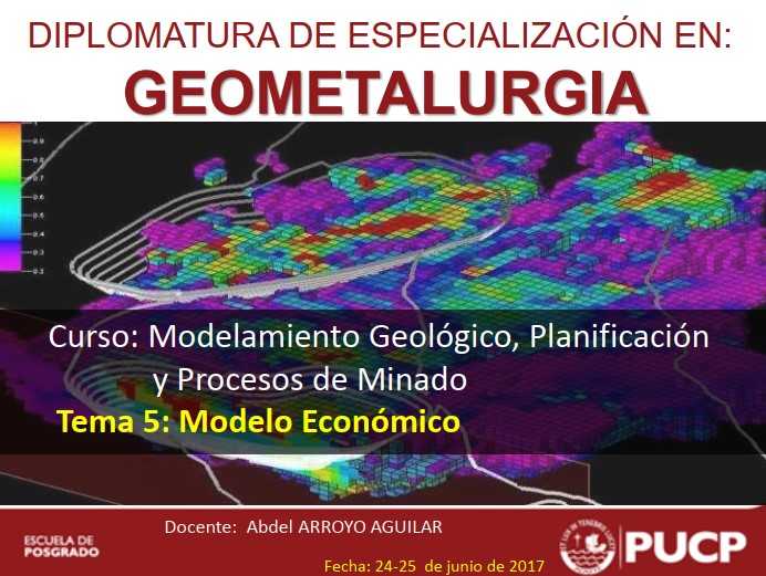 Diagrama de flujo de caja y fórmulas clave para la evaluación económica de proyectos mineros.