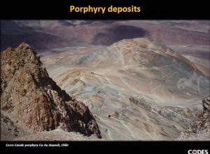 Introducción a los depósitos de pórfido: características, tipos, alteración, distribución global y exploración.