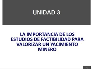 Diagrama que ilustra la importancia de los estudios de factibilidad en las diferentes etapas de un proyecto minero.