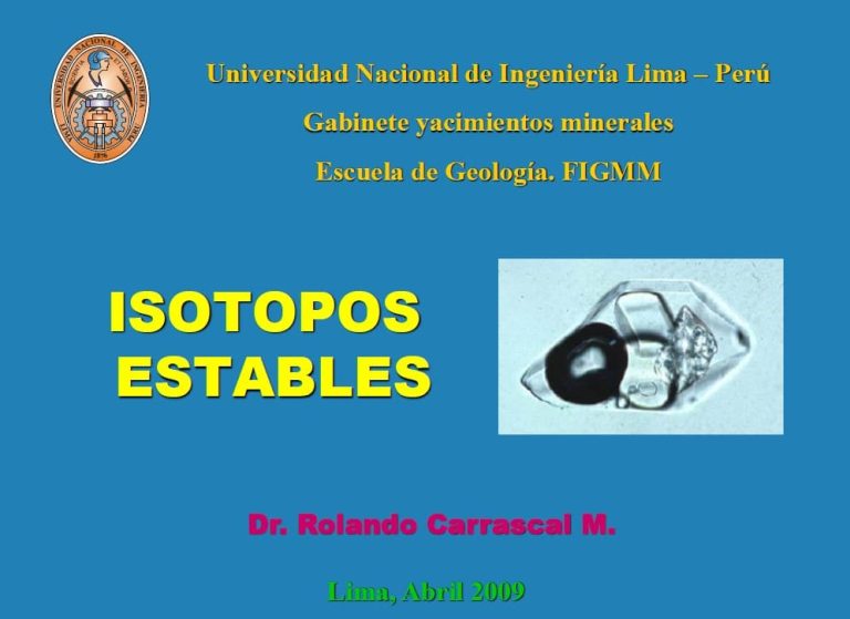 Espectrómetro de masas analizando la relación de isótopos estables en una muestra geológica.