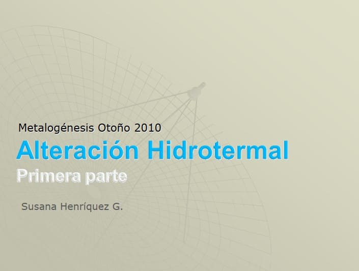 Diagrama o microfotografía ilustrativa de los diferentes tipos de alteración hidrotermal (potásica, propilítica, skarn, etc.) y sus asociaciones minerales características.