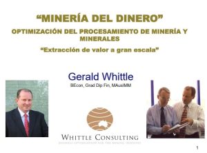 Optimización Minera "Minería del Dinero" de Whittle Consulting