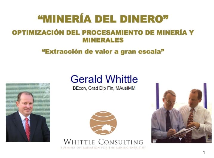 Optimización Minera "Minería del Dinero" de Whittle Consulting