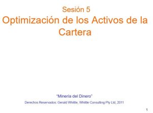 Diagrama de Optimización de Cartera de Activos Mineros