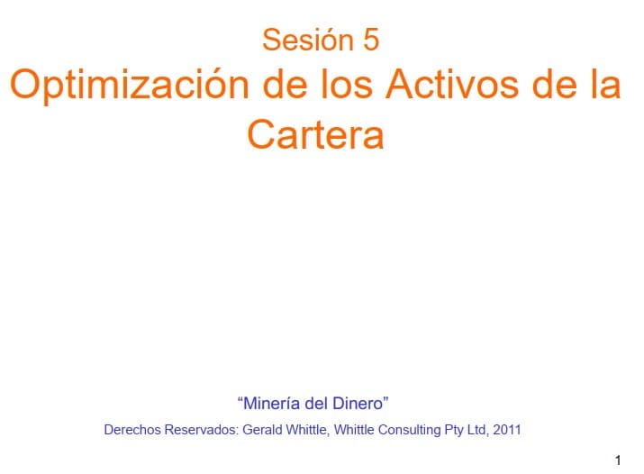 Diagrama de Optimización de Cartera de Activos Mineros